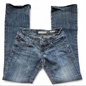 Vanilla Star Low Rise Blue Boot Cut Jeans